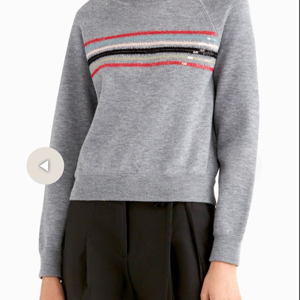 Jason Wu Merino Wool Knit with Sequin Scribble